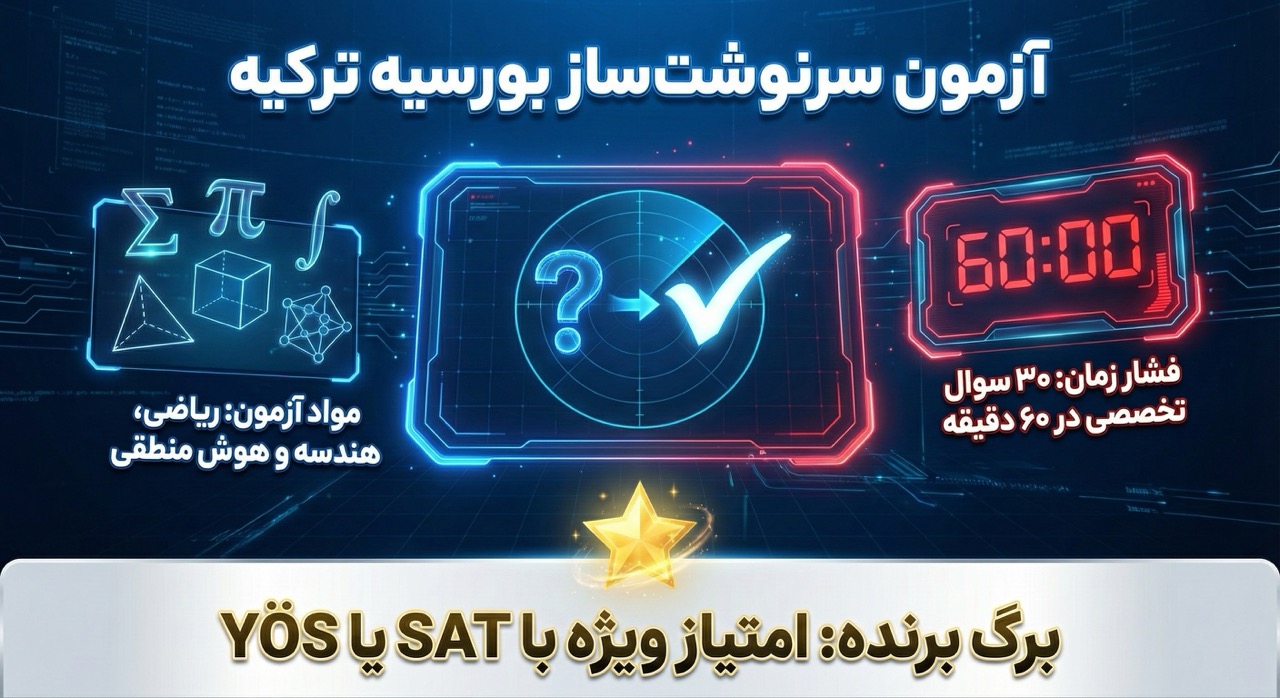 آزمون‌های سرنوشت‌ساز بورسیه تحصیلی ترکیه