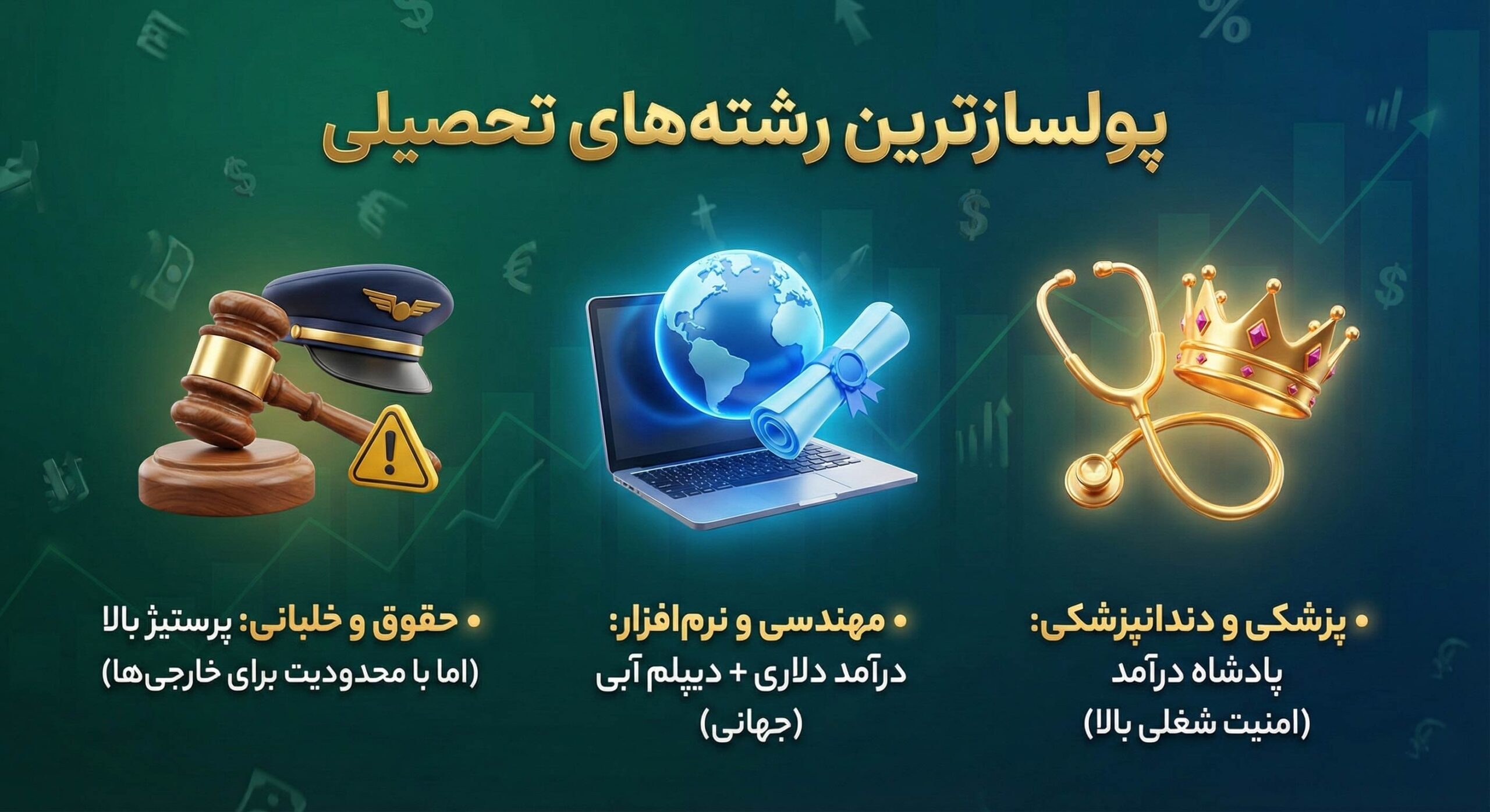 بهترین رشته های تحصیلی در ترکیه برای ساختن آینده‌ای پولساز و جهانی