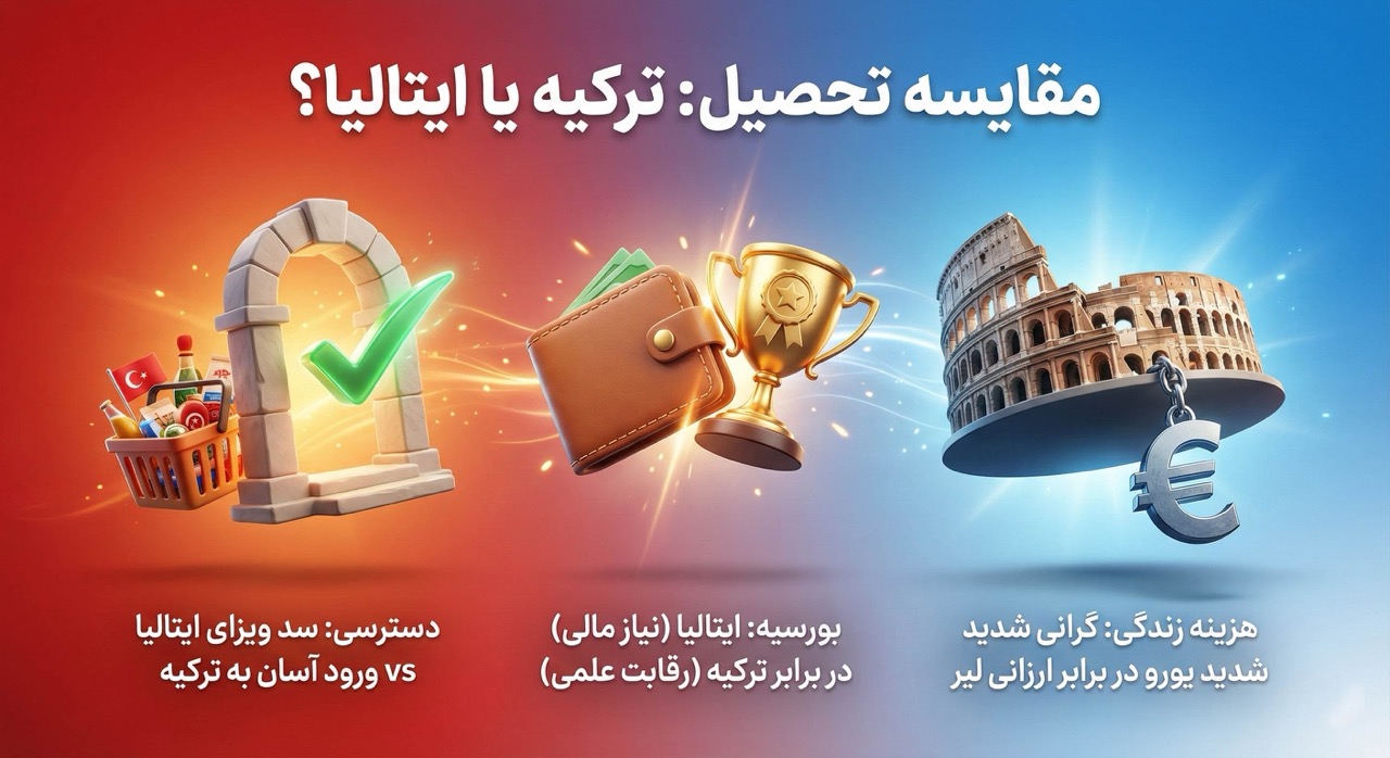 تحصیل در ترکیه یا ایتالیا؟