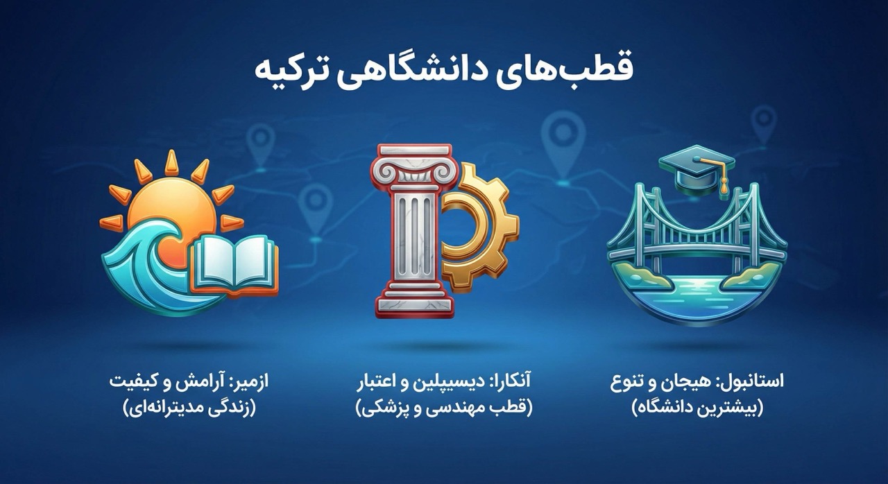 دانشگاه های ترکیه در کدام شهرها بیشتر واقع شده‌اند؟