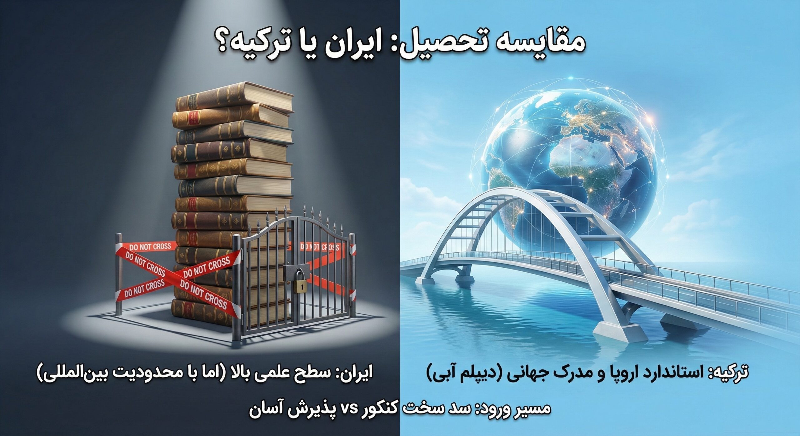 مقایسه تحصیل در ترکیه و ایران